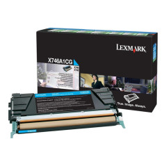 Toner cyan originale Lexmark X746/X748 - X746A1CG