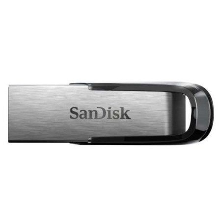 Mémoire USB 3.0 Sandisk Ultra Flair 64 Go - Sans couvercle - Couleur acier/noir (Pendrive)