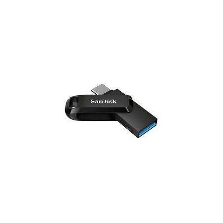 Sandisk Ultra Dual Drive Go USB-C et USB-A Mémoire 32 Go - Lecture jusquà 150 Mos - Noir Pendrive