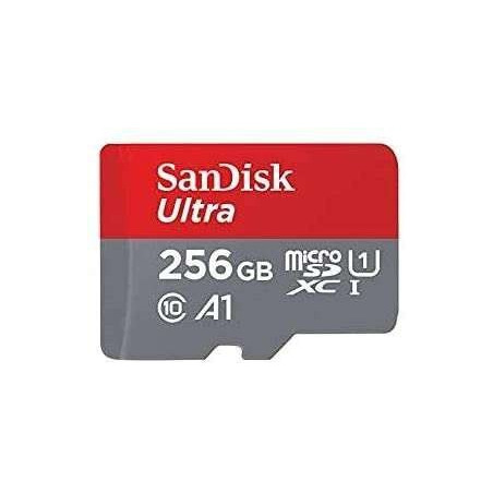 Carte Sandisk Ultra Micro SDXC 256 Go UHS-I U1 A1 Classe 10 120 Mo/s + Adaptateur SD