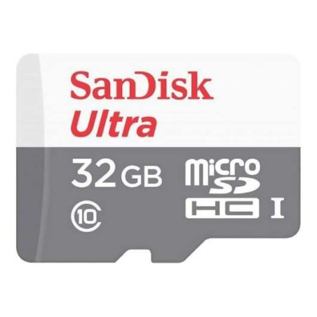 Carte Sandisk Ultra Micro SDHC 32 Go UHS-I U1 Classe 10 100 Mos  Adaptateur SD