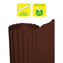 Haie en plastique double face SunGarden 1,5x3m - Couleur marron foncé
