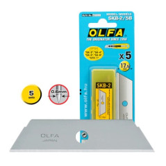 Olfa Pack de 5 lames de rechange pour couteaux Olfa SK-2 - Acier inoxydable