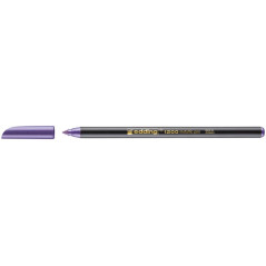 Pack de 10 - Stylo marqueur Edding 1200 - Pointe ronde - Trait 1 mm - Encre à base d'eau - Couleur Violet métallisé