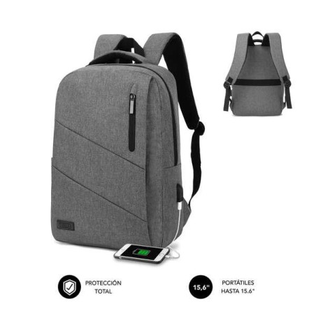 Sac à dos Subblim City - Pour ordinateur portable jusquà 156 - Résistant à leau - Design moderne et pratique