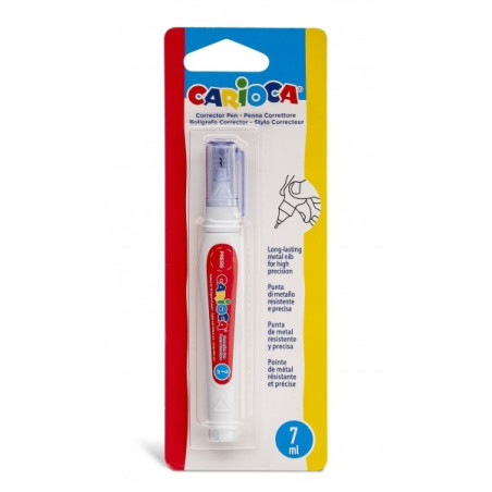 Stylo Correcteur Carioca Stylo Correcteur - Pointe Métallique Résistante et Précise - Convient à Tous Types de Papier