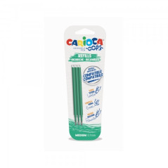 Carioca Oops Pack de 3 Recharges Stylo Effaçable - Encre Thermo-Sensible - Pointe 0,7 mm - Compatible avec Oops Pen