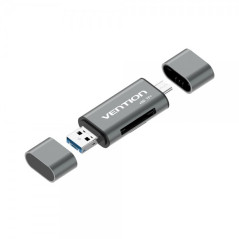 Lecteur de carte externe USB 30 Vention - Gris