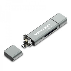 Lecteur de carte externe USB 2.0 Vention - Gris