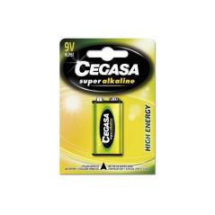 Cegasa Super Alcaline Pack de 1 Pile 6LR61 9V - Haute Technologie - Fiabilité - Haute Performance - Performance Maximale