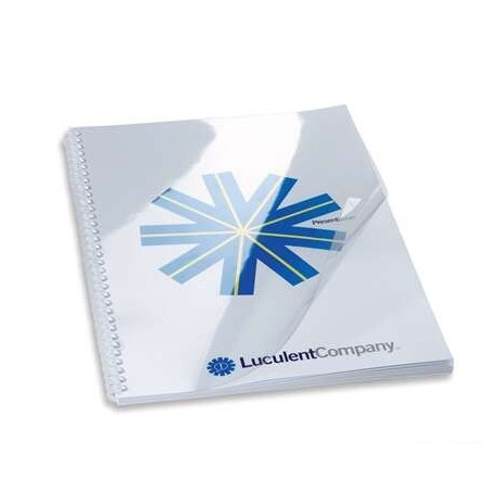 GBC HiClear Pack de 100 couvertures de reliure A4 - 180 microns - Couleur transparente