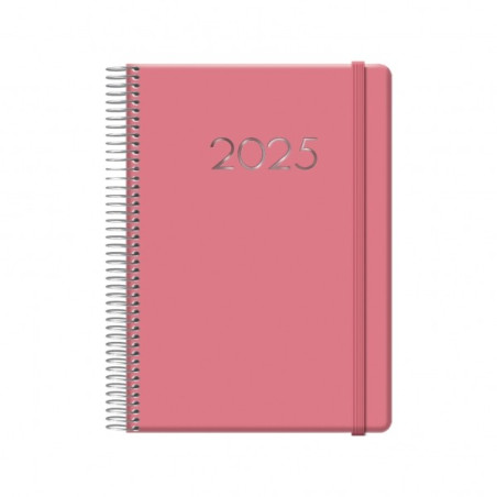 Agenda Annuel Dohe Denver - Page Jour - Samedi et Dimanche même page - Fermeture avec Caoutchouc Élastique - Taille 15x21cm