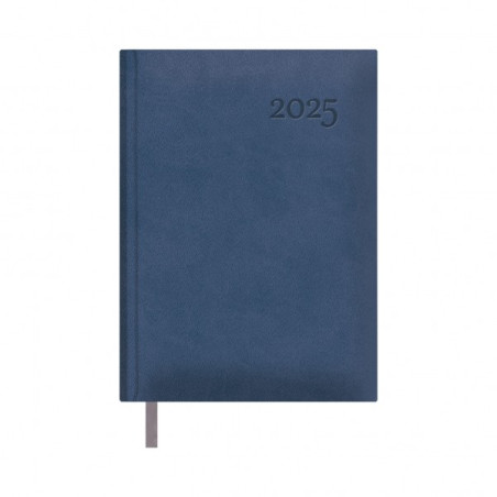 Agenda Annuel Dohe Lausanne - Page Jour - Couverture Similicuir - Samedi et Dimanche même Page - Taille 14x20cm - Couleur Bleu
