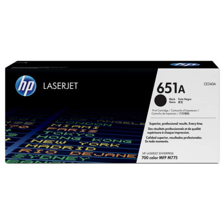 Toner noir authentique HP CE340A - 651A
