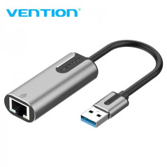 Adaptateur Vention USB 30 vers RJ45 1000Mbps - 015m - Couleur Gris