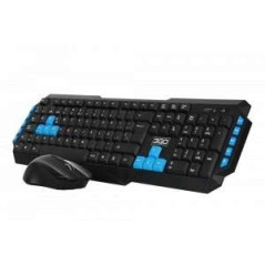 Pack 3Go Drile H2 USB Multimédia Clavier + Souris 1000dpi 5 Boutons + Casque avec Micro - Utilisation Ambidextre - Coloris Noir