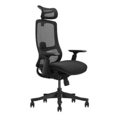 Chaise de bureau Cromad Senior SE1300 - Appui-tête, dossier et accoudoirs 3D réglables - Assise avec mousse de haute qualité