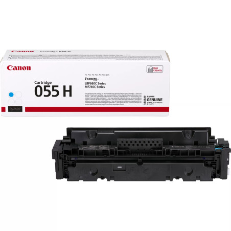 Toner cyan originale Canon 055H - 3019C002