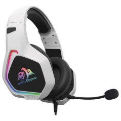 Casque de jeu Coolsound G6 avec microphone - USB pour éclairage LED - Bandeau réglable - Oreillettes rembourrées