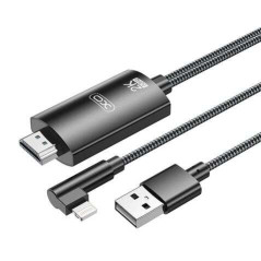 Câble adaptateur XO Lightning vers HDMI - Longueur 18 m - Prise en charge de la résolution 2K 60 Hz1080P