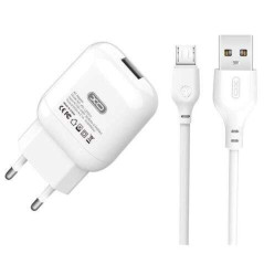 Pack chargeur secteur USB XO L37  câble USB vers MicroUSB