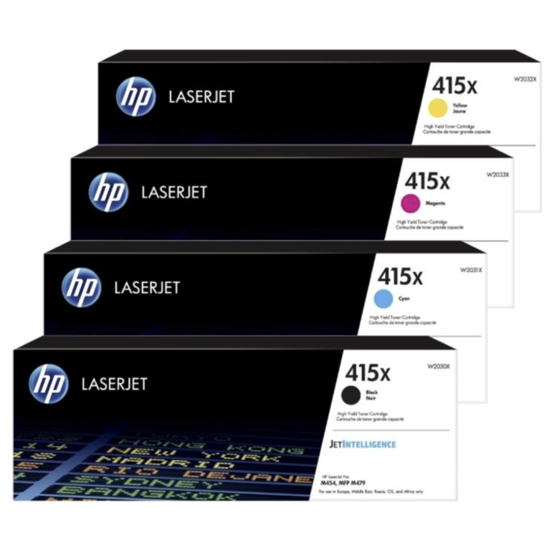 Pack 4 Couleurs - HP 415X - W2030/1/2/3X - 415X CYMK