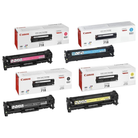 Pack 4 couleurs originale Canon 718 CYMK