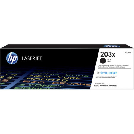Pack 4 couleurs authentique HP CF540/1/2/3X - 203X CYMK