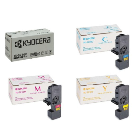 Pack 4 couleurs - Kyocera TK5230 CYMK