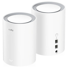 Cudy AX3000 Pack de 2 Systèmes WiFi 6 Mesh AX3000 2.5G Double Bande - Prend en Charge une Largeur de Bande de 20/40/80/160MHz