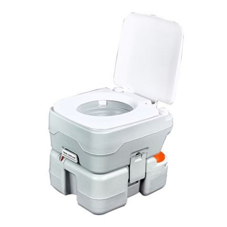 Muvip Toilettes Chimiques Portables 15 Litres avec Indicateur de Niveau - Couleur Blanche