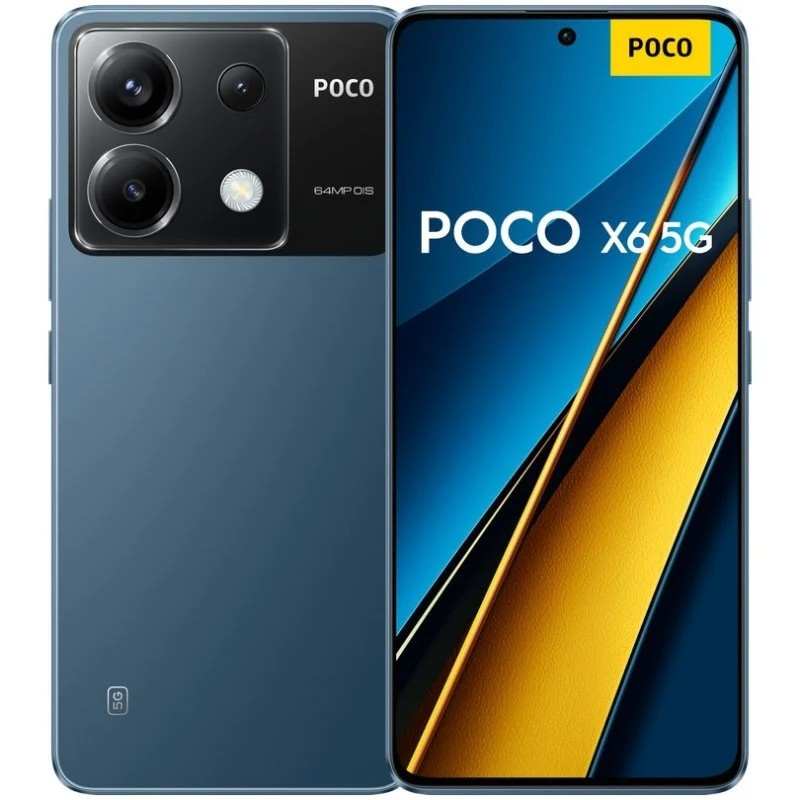 Smartphone Poco X6 5G Écran AMOLED 6,67" 1,5K - 12 Go / 256 Go - Caméra Principale 64 MP - Batterie 5000 mAh