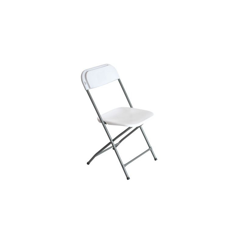 Sungarden Chaise en Résine Pliable 80x50x45cm - Couleur Blanche