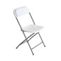 Sungarden Chaise en Résine Pliable 80x50x45cm - Couleur Blanche