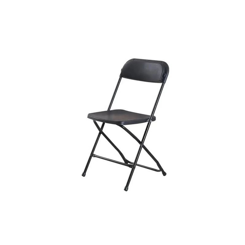 Sungarden Chaise Pliable en Résine 80x50x45cm - Couleur Noire