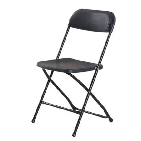 Sungarden Chaise Pliable en Résine 80x50x45cm - Couleur Noire