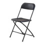 Sungarden Chaise Pliable en Résine 80x50x45cm - Couleur Noire