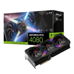 PNY GeForce RTX 4080 TF Verto Carte Graphique 16 Go GDDR6X DLSS3 - Éclairage Epic-X - PCIe 4.0, HDMI, DisplayPort