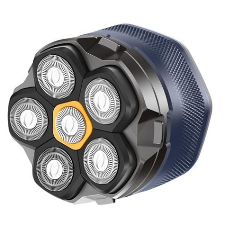 XO Rasoir Rotatif - 6 Lames Flexibles - Utilisation à Une Main - Tête Magnétique - Batterie 1400mAh jusqu'à 4H