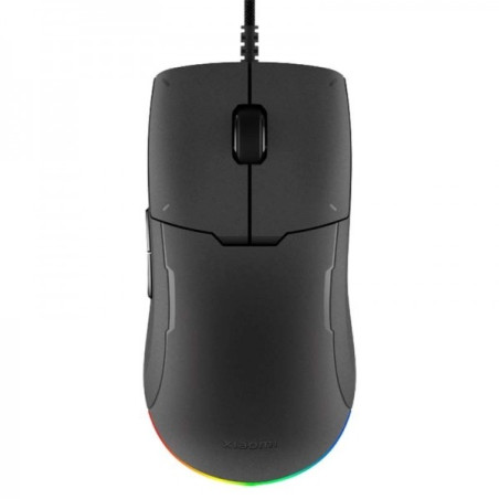 Souris de jeu Xiaomi Gaming Mouse Lite USB 6200dpi - Boutons TTC Golden - Éclairage RGB - Câble tressé 2m