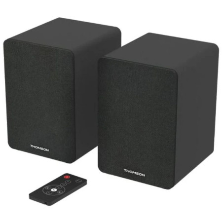 Enceintes Thomson WS400DUO 50W Bluetooth 5.0 - Entrée RCA - Télécommande - Couleur noire