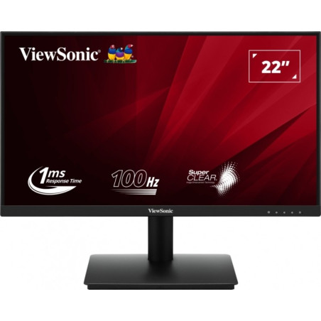 Moniteur Viewsonic 21,5" VA220-H LED FullHD - 100Hz - Temps de réponse 1ms - Angle de vision 178º - 16:9 - Panneau MVA - VGA