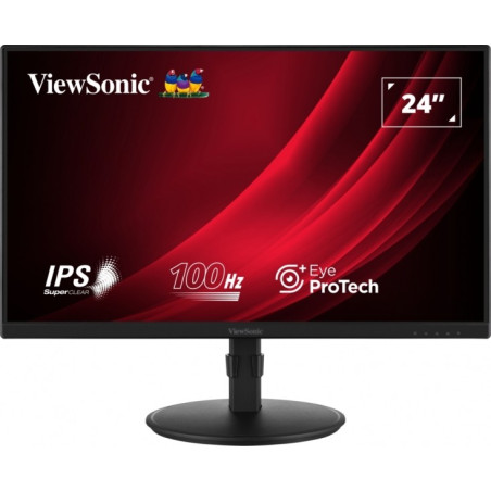 Moniteur Viewsonic 24" VG2408A-MHD LED IPS FullHD - 16:9 - VGA - HDMI - DisplayPort - Haut-parleurs - Réglable en hauteur