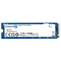 Disque Dur Solide SSD M2 2280 Kingston NV3 1 To PCIe 4.0 NVMe 3D NAND