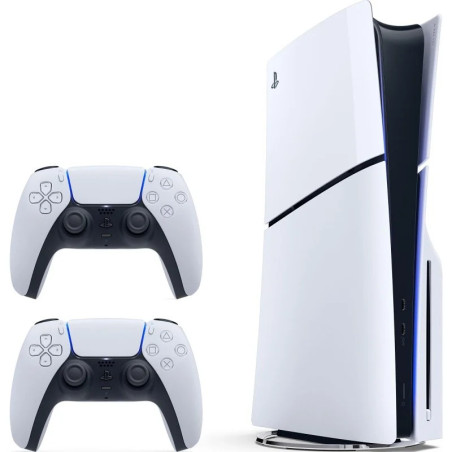 Console Sony PS5 PlayStation 5 Slim Châssis D 825 Go avec 2 manettes sans fil DualSense®