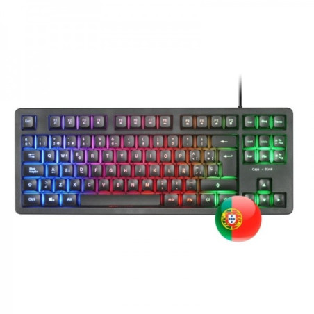 Clavier Gaming Mars Gaming MK023 - Technologie H-Mech RED - Éclairage FRGB LED - Anti-Ghosting - Compatibilité Universelle