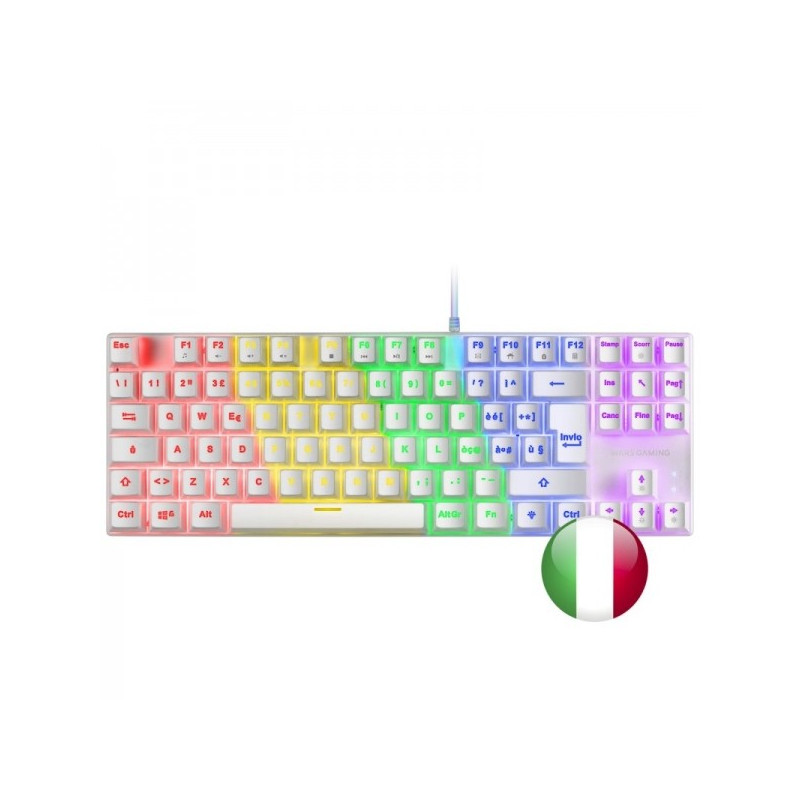 Clavier Gamer Mécanique Mars Gaming MK80 - Compact TKL - Éclairage RGB - Touches Effaçables - Switches Anti-poussière Clavier Gamer Mécanique Mars Gaming MK80 - Compact TKL - Éclairage RGB - Touches Effaçables - Switches Anti-poussière