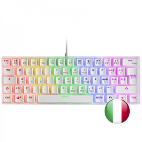 Clavier Gaming Mécanique Mars Gaming MK60 - Ultra-compact 60% - Éclairage RGB - Interrupteurs Anti-poussière