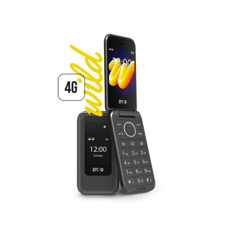 SPC Wild Téléphone Mobile 4G avec Écran Principal 2,8" Écran Extérieur 1,77" et Rabat - Caméra, Radio FM, Lampe de Poche