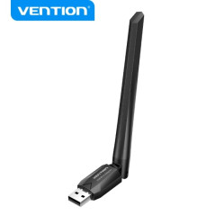 Adaptateur USB Wi-Fi AC650 Dual Band Vention - Haute Gain - Connexion Stable - Installation Facile - Couleur Noire